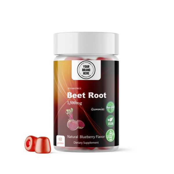 Beet Root Gummy 1500mg Blueberry Flavor