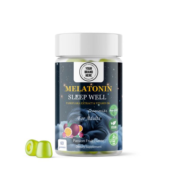 Melatonin Gummy Passiflora Vitamin B6 Passion Fruit