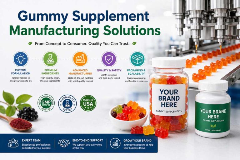 Gummy Supplement Manufacturing Solutions for Private Label Brands