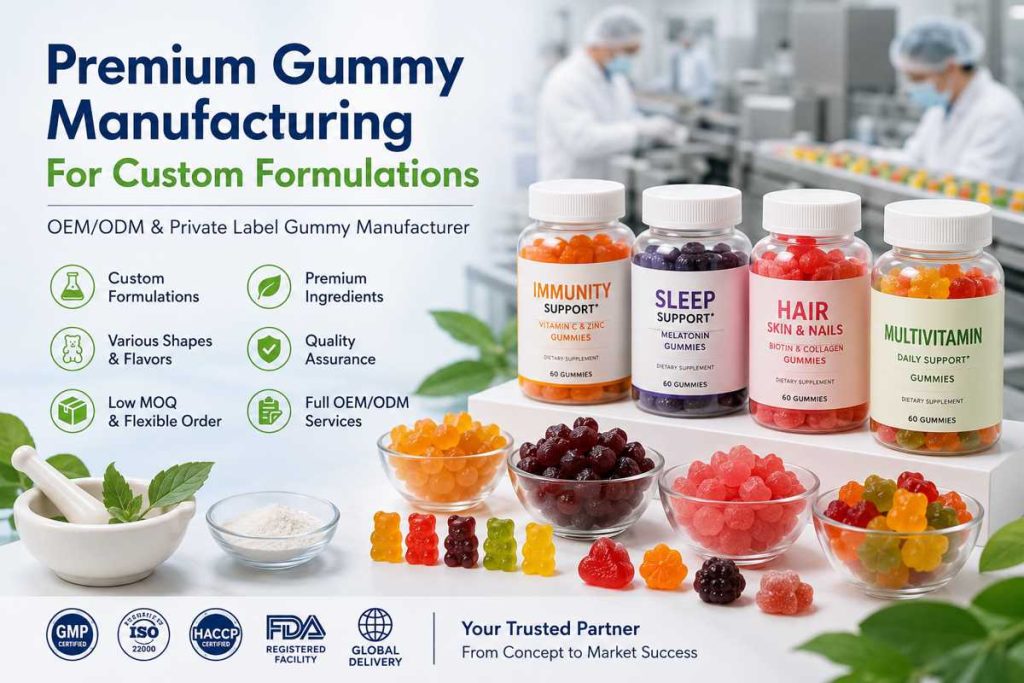 Premium Gummy Manufacturing for Custom Formulations